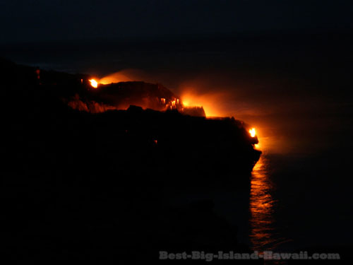 Lava Flow Hawaii Ocean