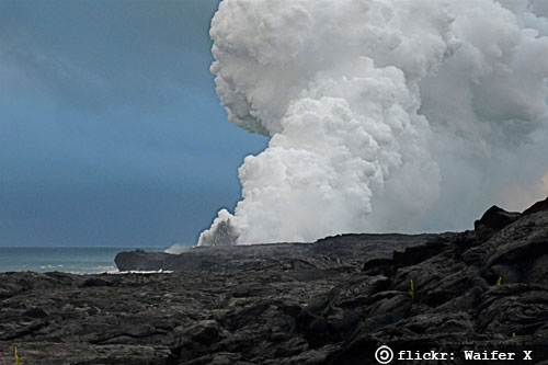 Kalapana Lava Viewing Area